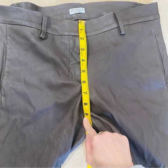 Brunello Cucinelli genuine leather pants - Picture 11 of 12